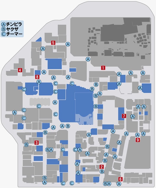 Kamurocho — 9 Bosses
